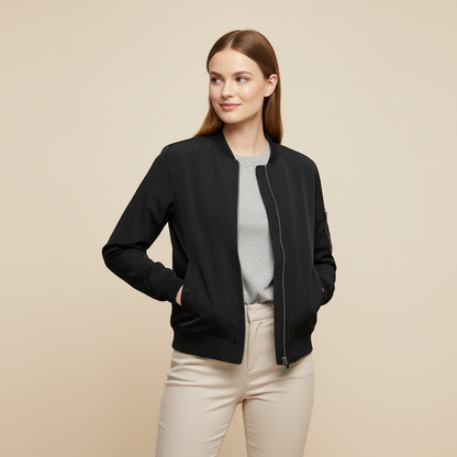 Women's Short Bomber Jacket | Stylish Women's Jacket
