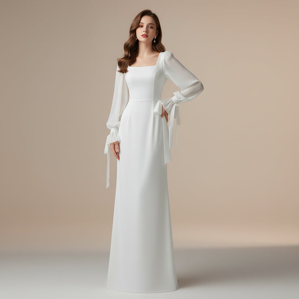 Elegant Long Sleeve Maxi Dress | Formal Dresses for Women