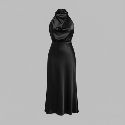 Halter Evening Dress | Formal Wedding Guest Dress for Women