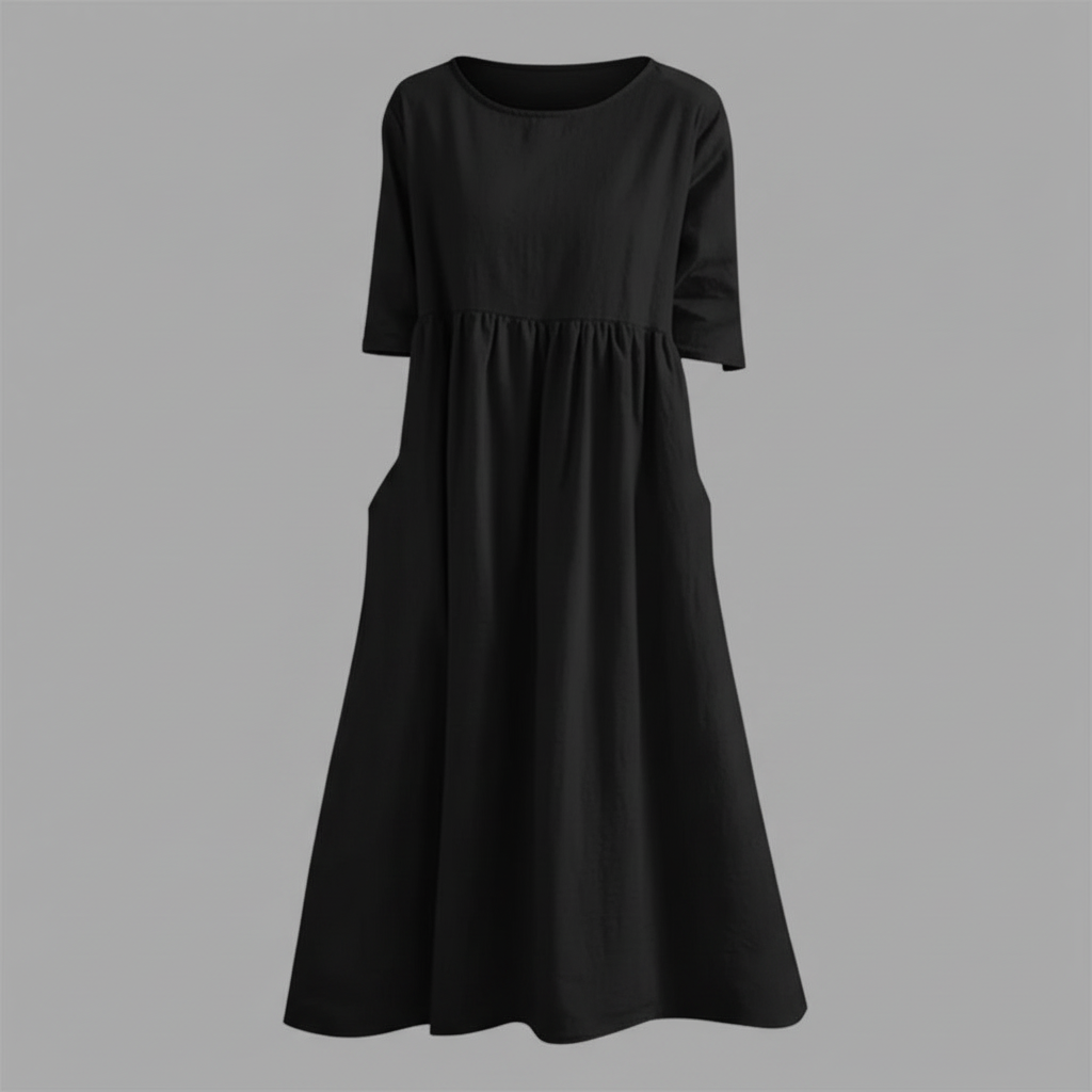 Loose Fit Midi Summer Dress | Women's Casual Dress