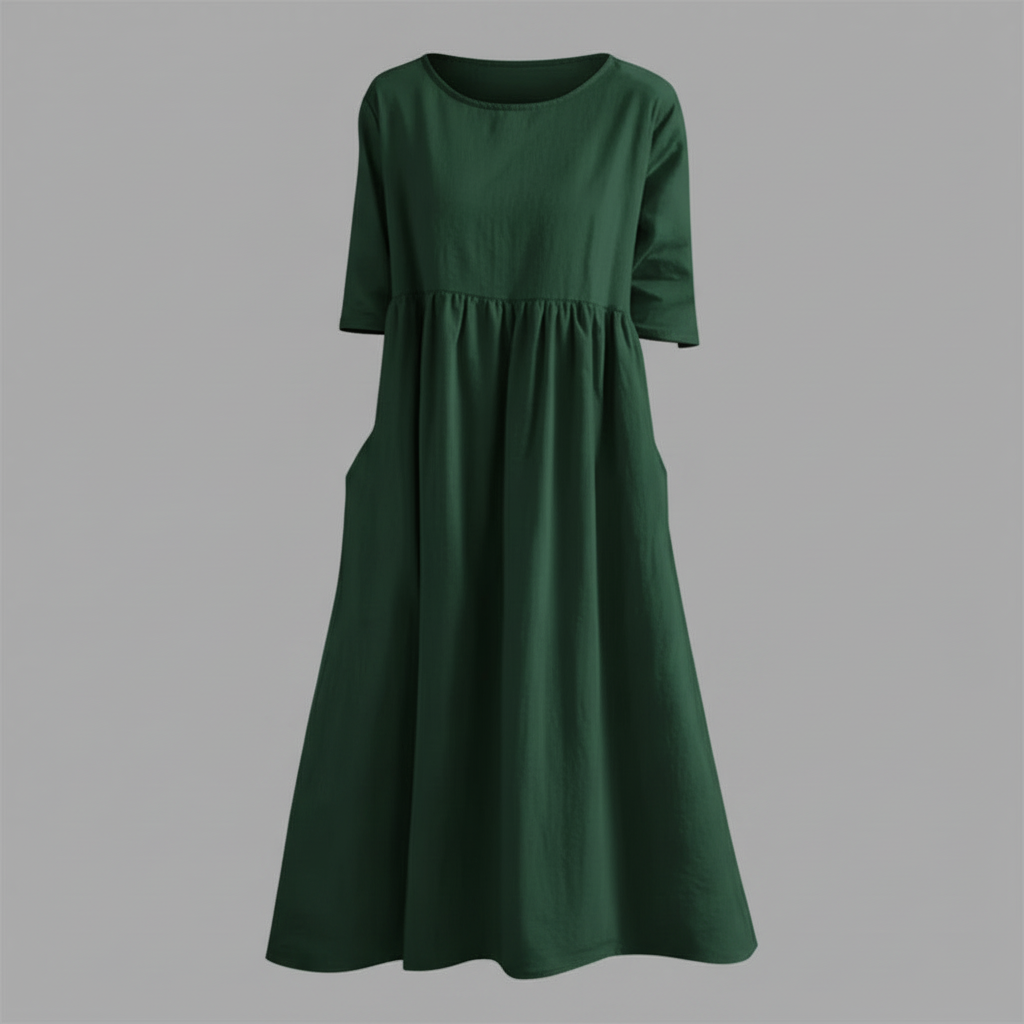 Loose Fit Midi Summer Dress | Women's Casual Dress