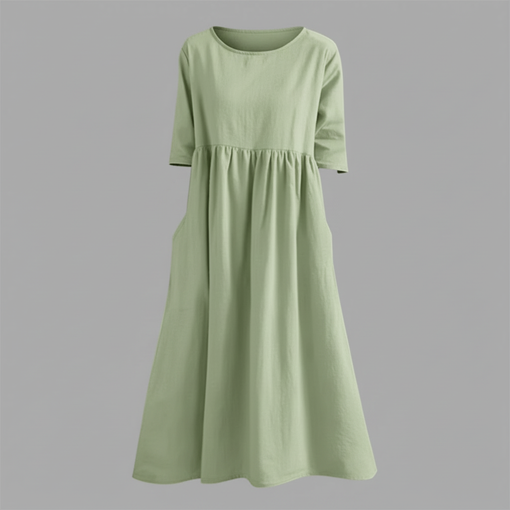 Loose Fit Midi Summer Dress | Women's Casual Dress