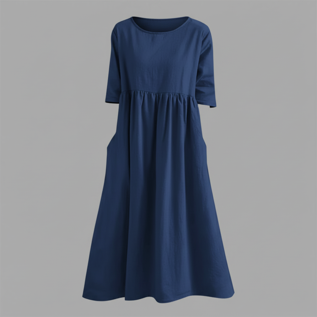 Loose Fit Midi Summer Dress | Women's Casual Dress