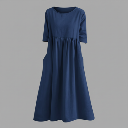 Loose Fit Midi Summer Dress | Women's Casual Dress