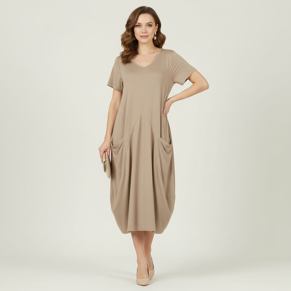 Women's Loose Fitting Midi Dress | Summer Dresses