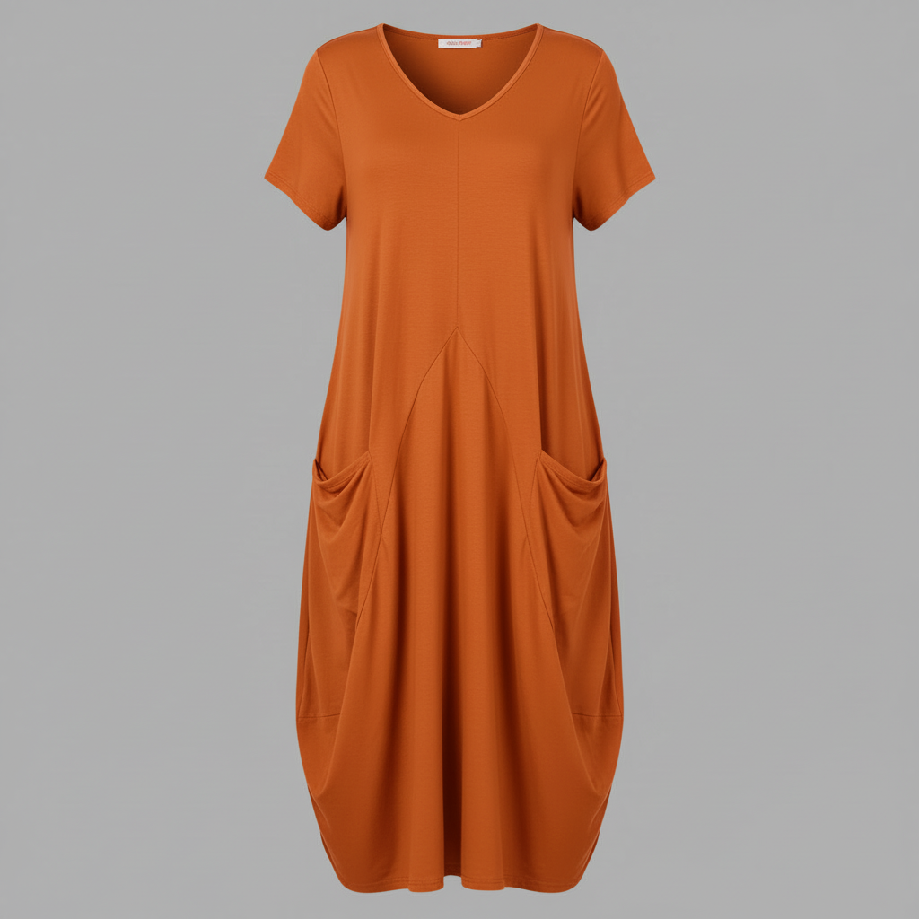 Women's Loose Fitting Midi Dress | Summer Dresses