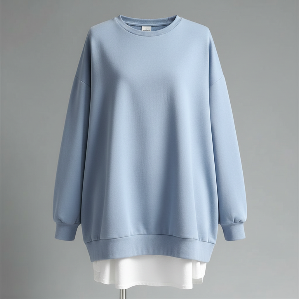 Women's Oversized Sweatshirt | Casual Crew Neck Pullover