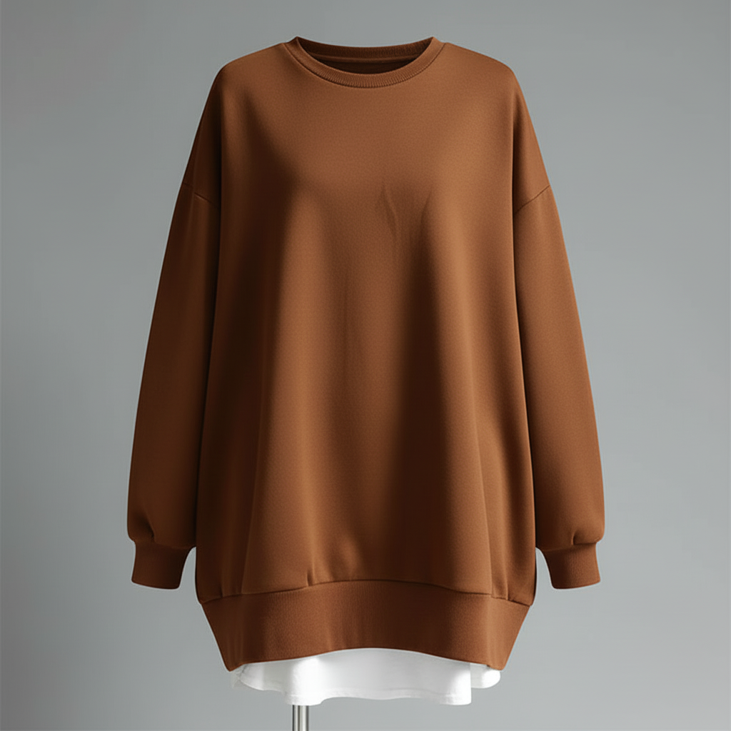 Women's Oversized Sweatshirt | Casual Crew Neck Pullover