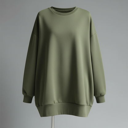Women's Oversized Sweatshirt | Casual Crew Neck Pullover