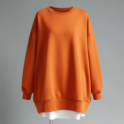 Women's Oversized Sweatshirt | Casual Crew Neck Pullover