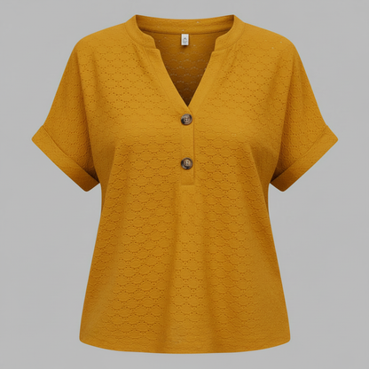 Women's V-Neck Short Sleeve Top | Casual Summer Wear