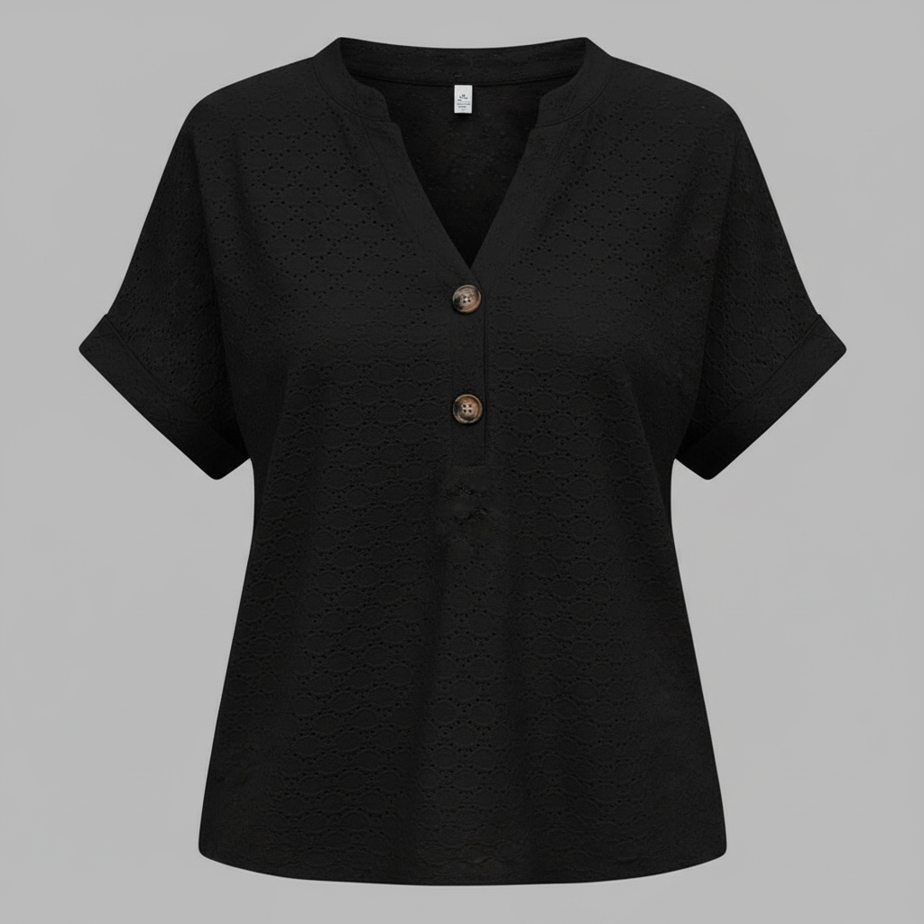 Women's V-Neck Short Sleeve Top | Casual Summer Wear