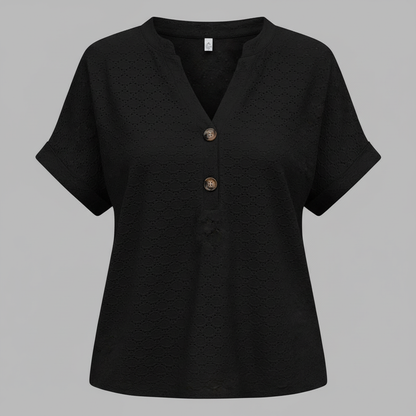 Women's V-Neck Short Sleeve Top | Casual Summer Wear