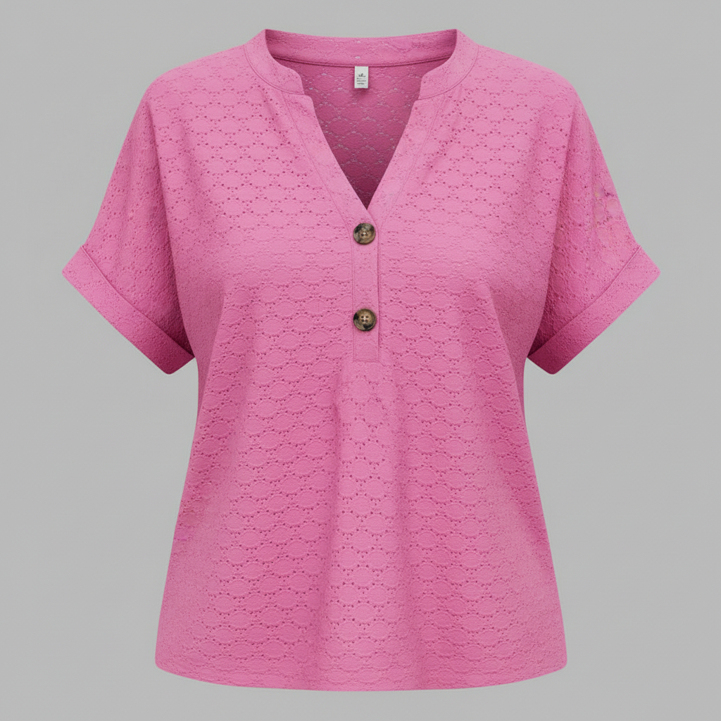 Women's V-Neck Short Sleeve Top | Casual Summer Wear