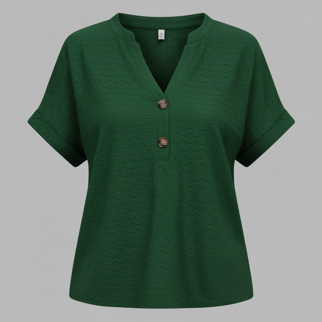 Women's V-Neck Short Sleeve Top | Casual Summer Wear