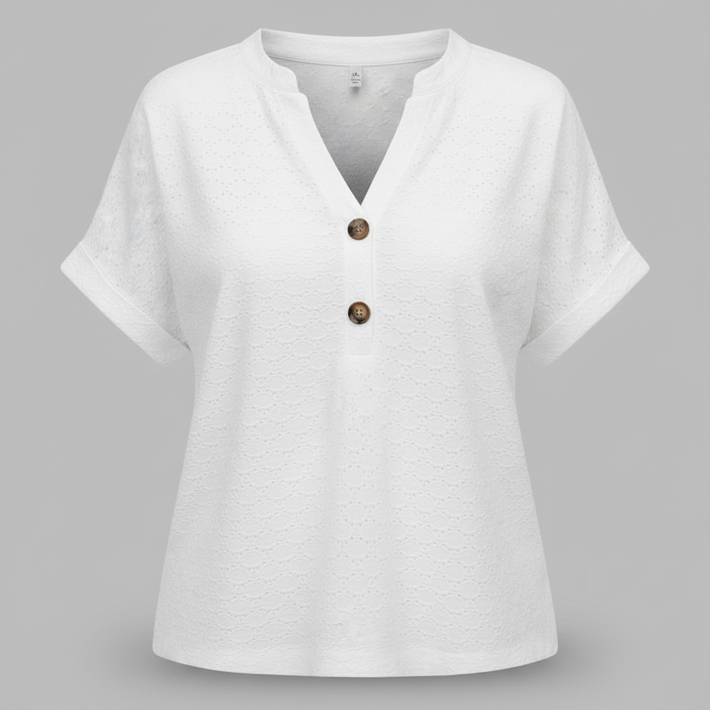 Women's V-Neck Short Sleeve Top | Casual Summer Wear