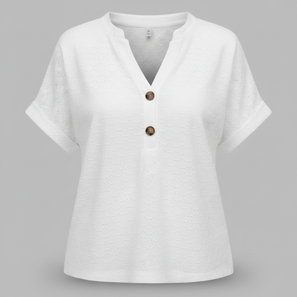 Women's V-Neck Short Sleeve Top | Casual Summer Wear